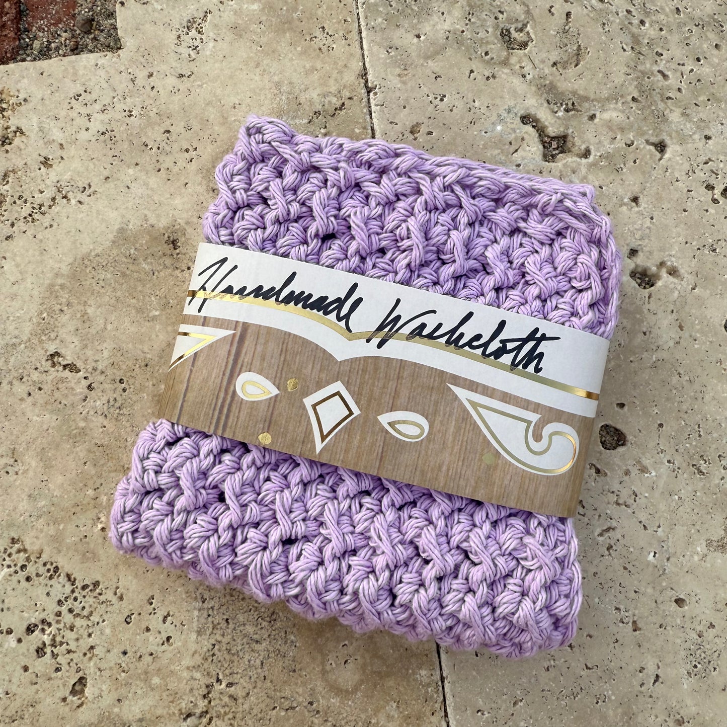 Lilac Handmade Washcloth