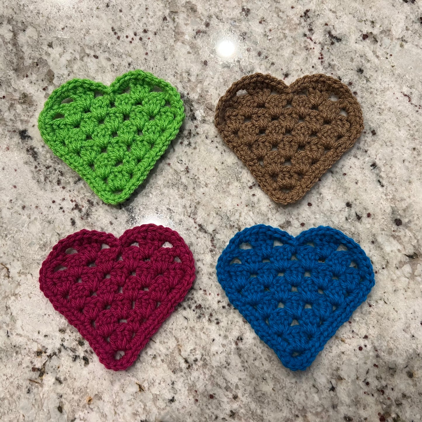Custom Heart Coasters