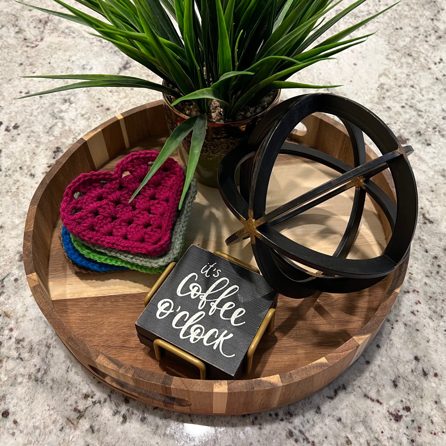 Custom Heart Coasters
