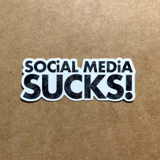 Social Media Sucks Sticker | Harrison's Autism Art