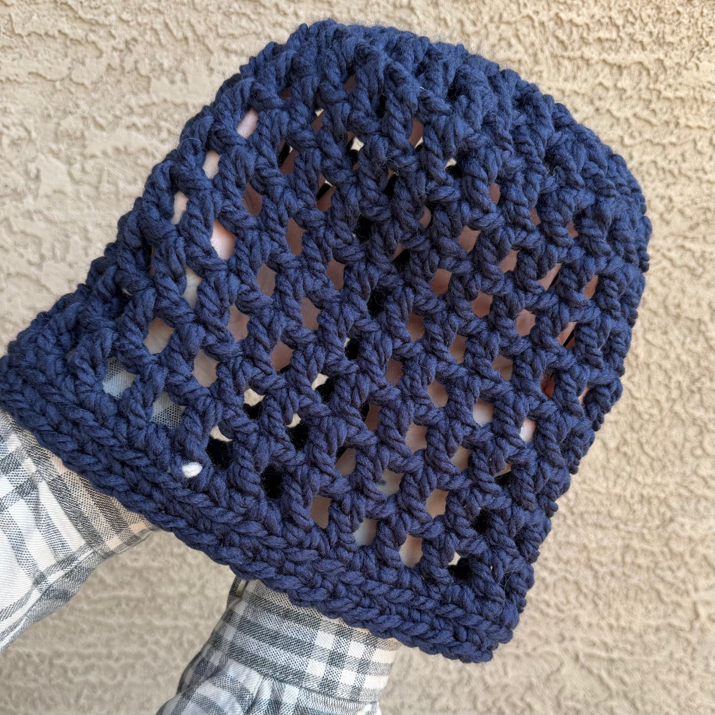Waffle Cone Hat - Dark Blue