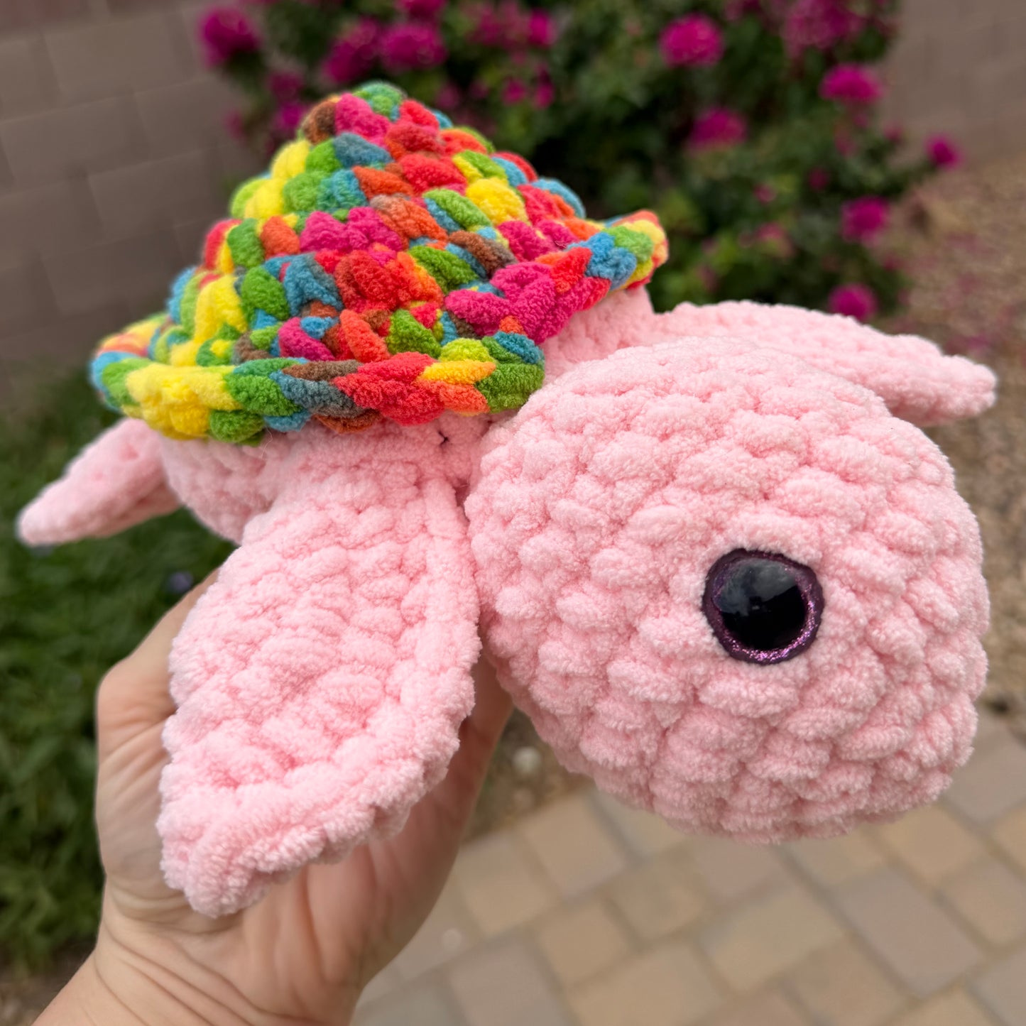 Pink & Rainbow Sea Turtle