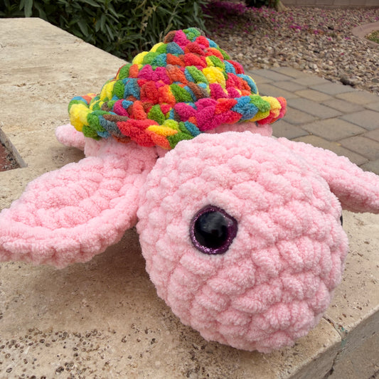 Pink & Rainbow Sea Turtle