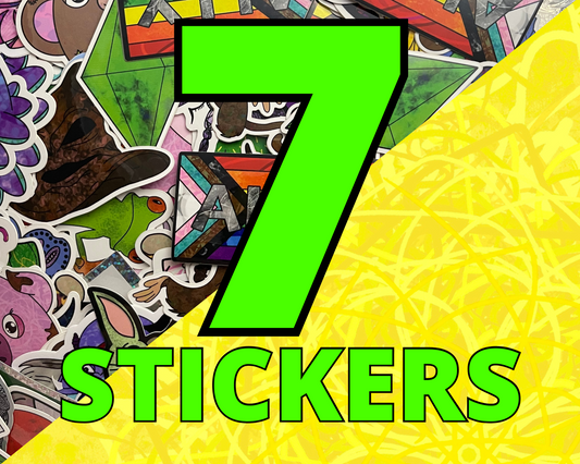 7 Pack of Stickers | 15% Off