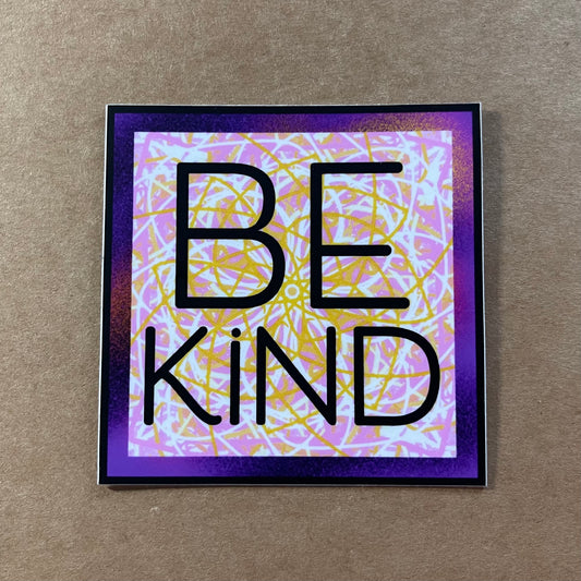 Be Kind Sticker (Matte) | Harrison's Autism Art