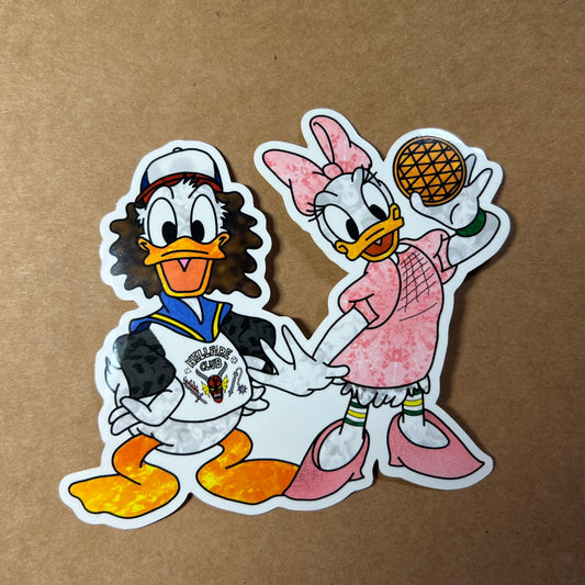 5" Strange Ducks Mashup Sticker | October Patreon | Harrison's Autism Art