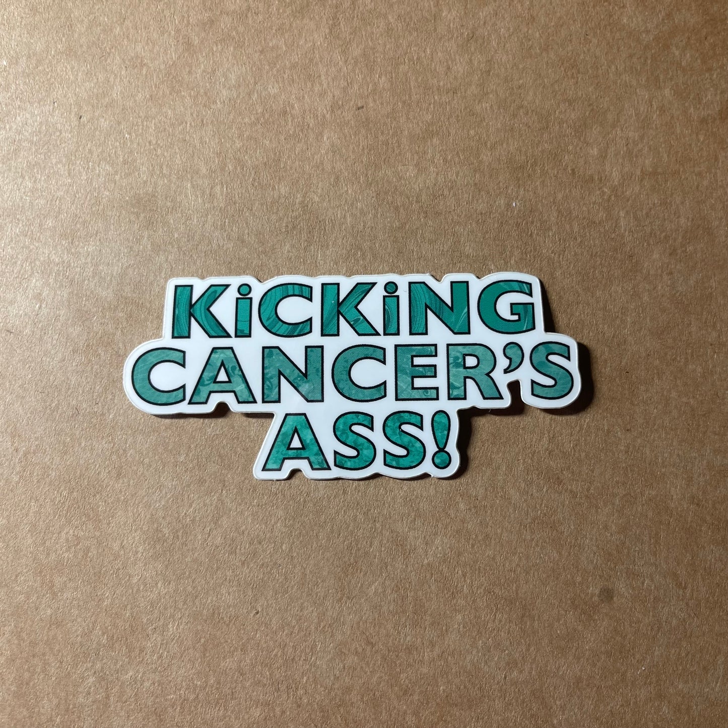 Kicking Cancer’s Ass Sticker