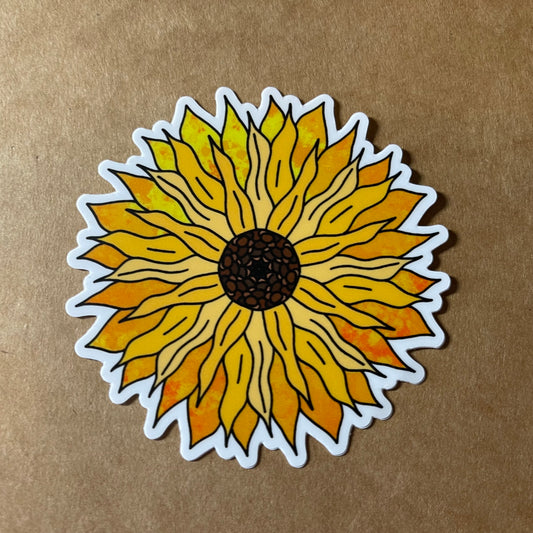 Sunflower Sticker (Matte)
