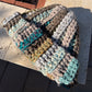 Warm Hat - Green Blue & Grey