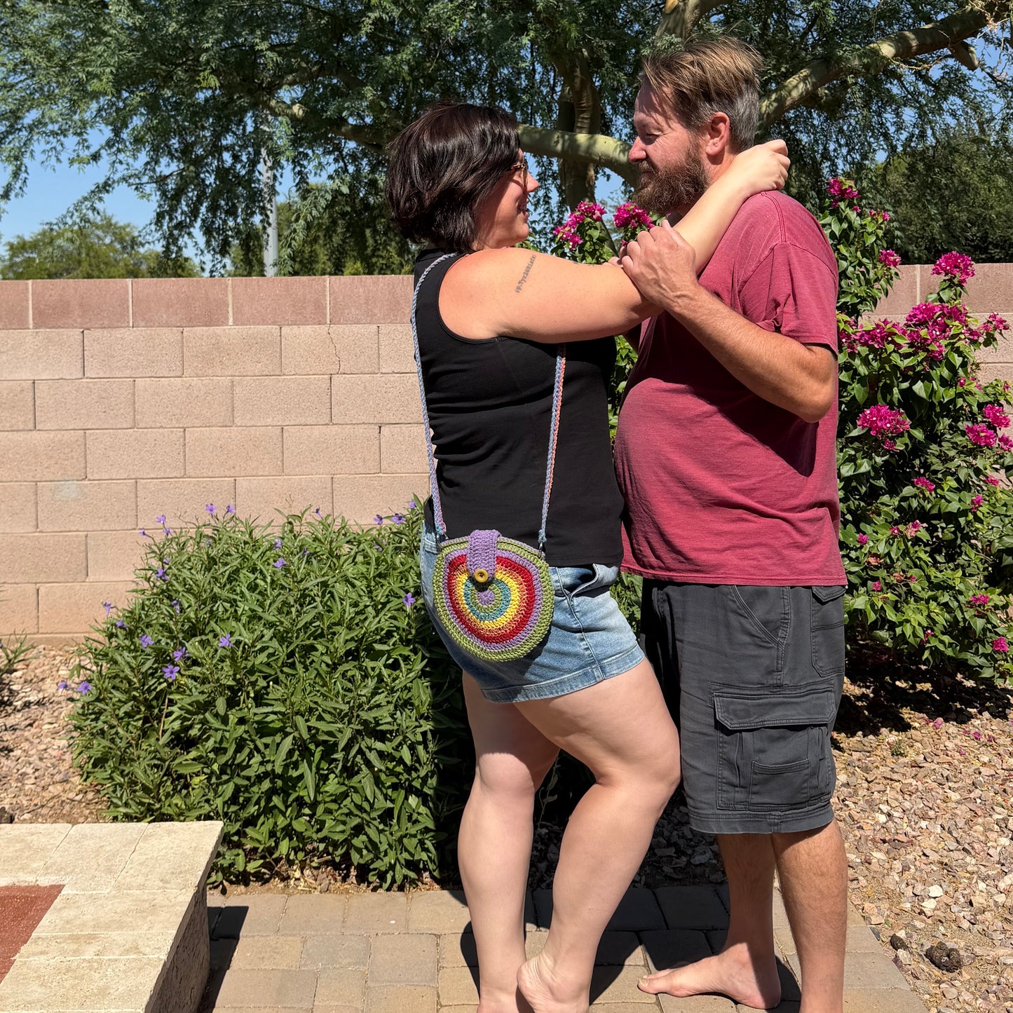 Rainbow Circle Bag