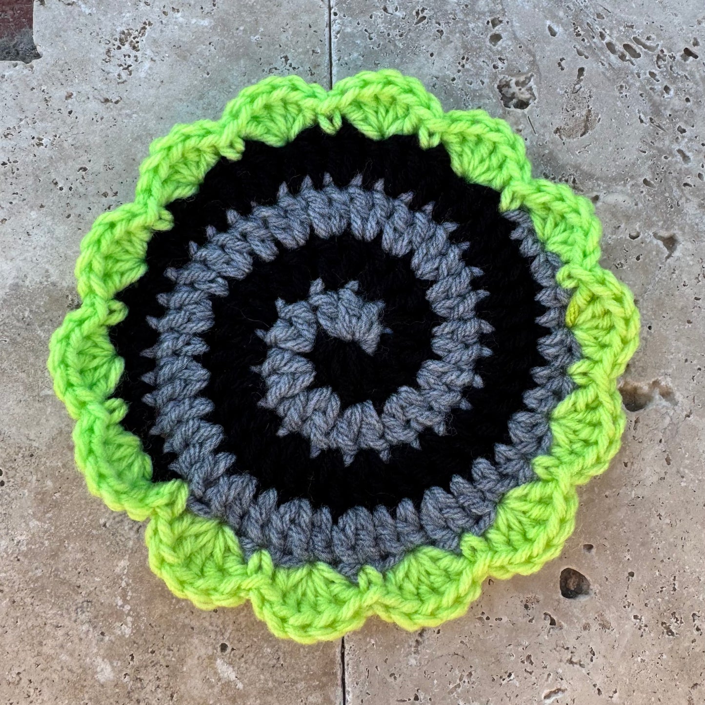 Spiral Coaster Light Bright Green