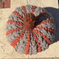 Orange & Gray Wheat Stitch Pumpkin