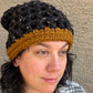 Waffle Cone Hat - Black & Flax