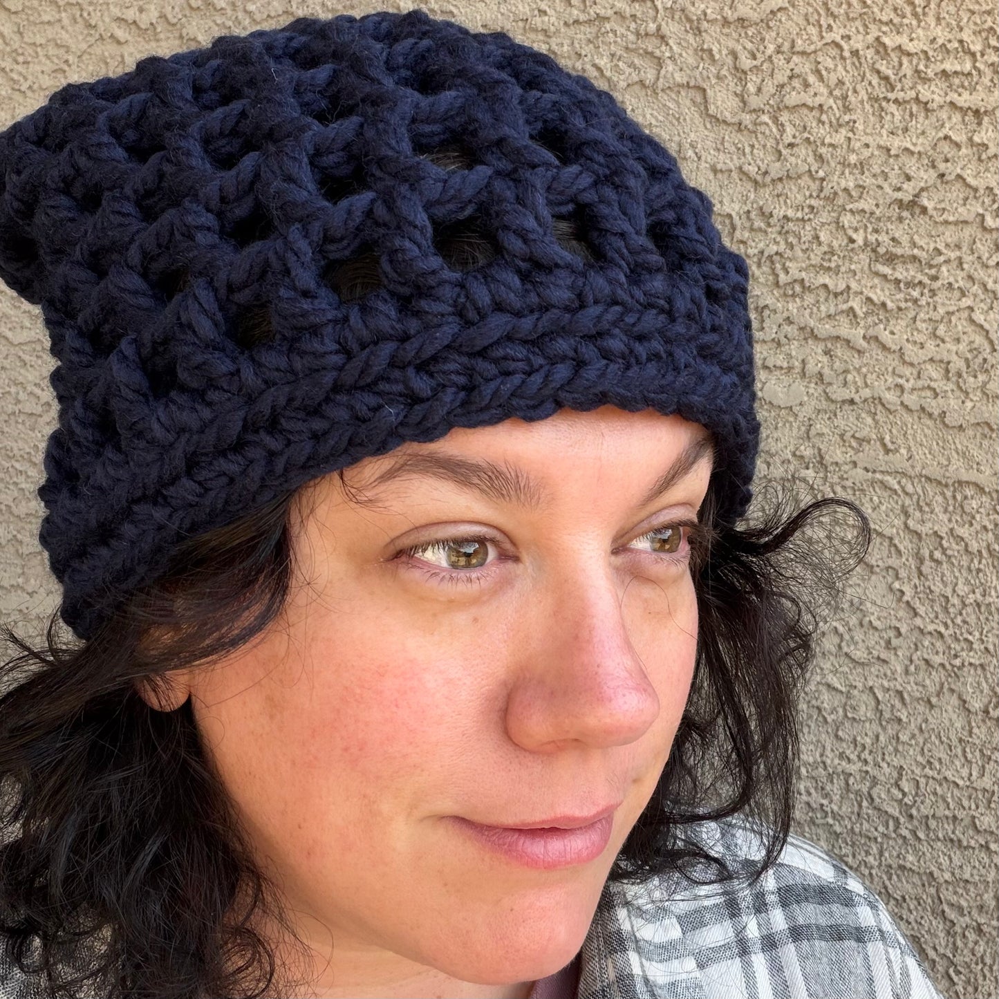 Waffle Cone Hat - Dark Blue