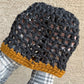 Waffle Cone Hat - Black & Flax
