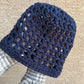Waffle Cone Hat - Dark Blue