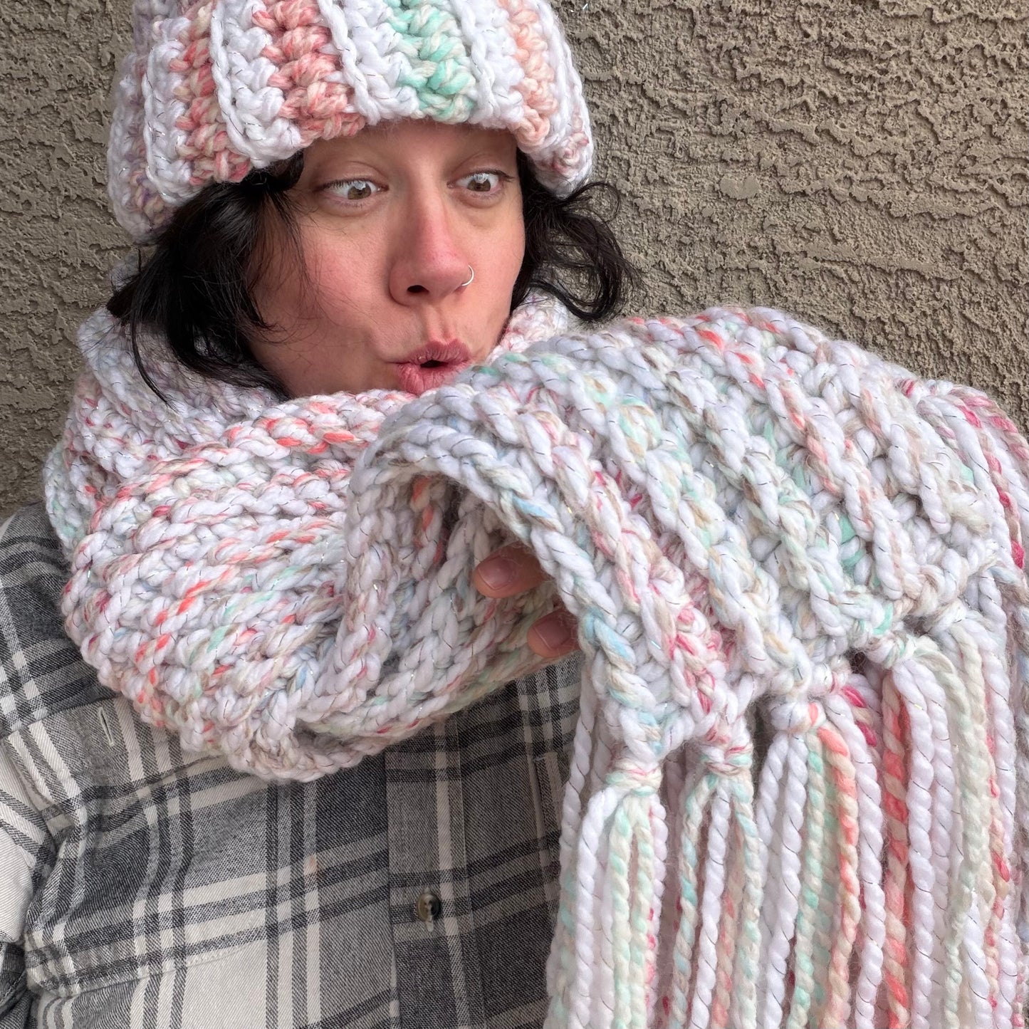 Hat & Extra Long Scarf Set