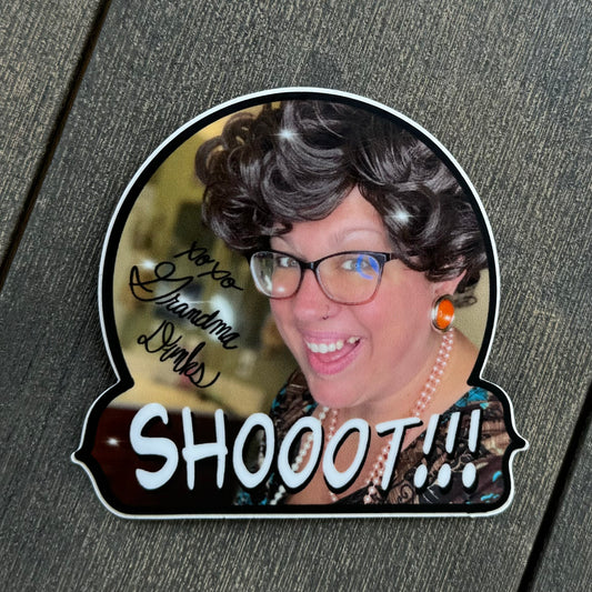 Grandma Dunks 3" Sticker (Matte)