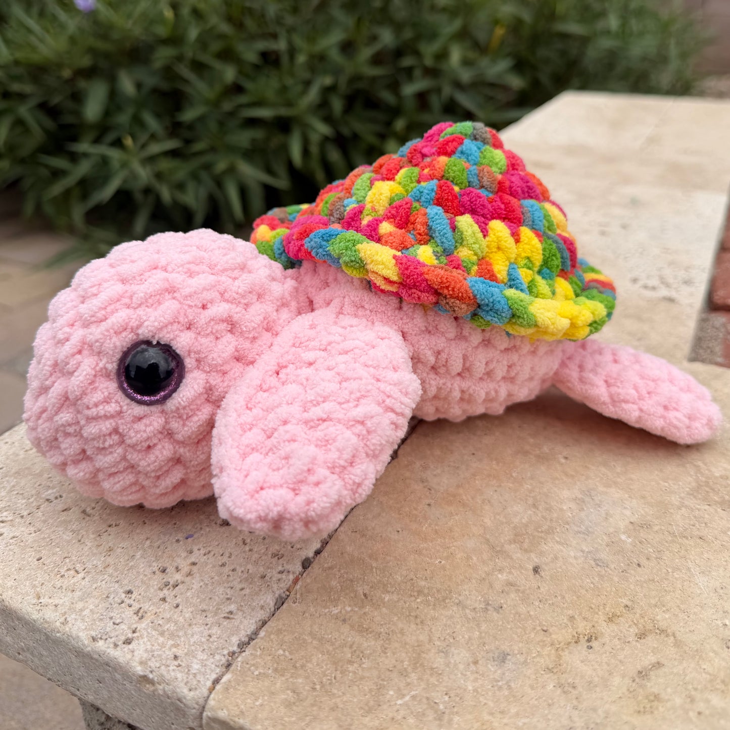 Pink & Rainbow Sea Turtle