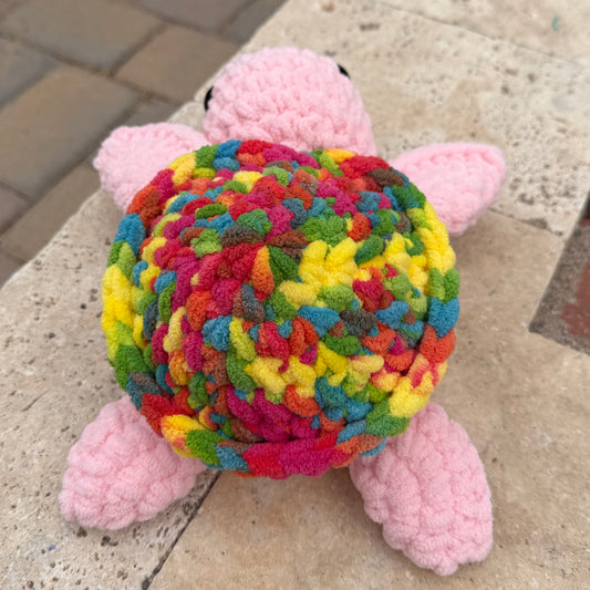 Pink & Rainbow Sea Turtle