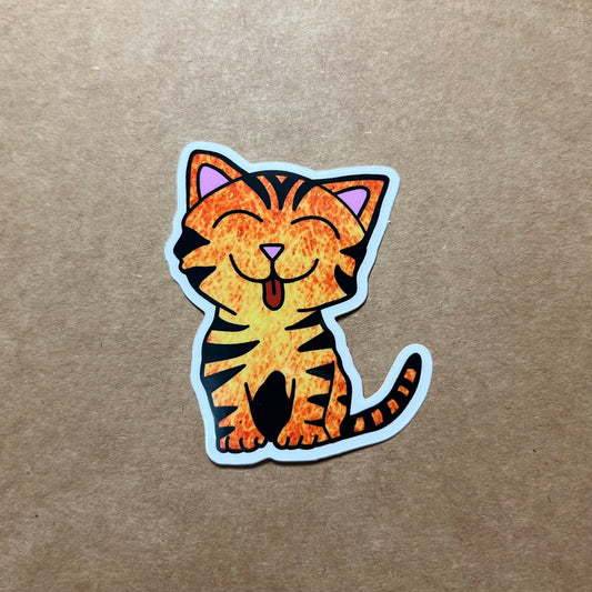 Tiger Kitty Sticker - Harrison's Autism Art