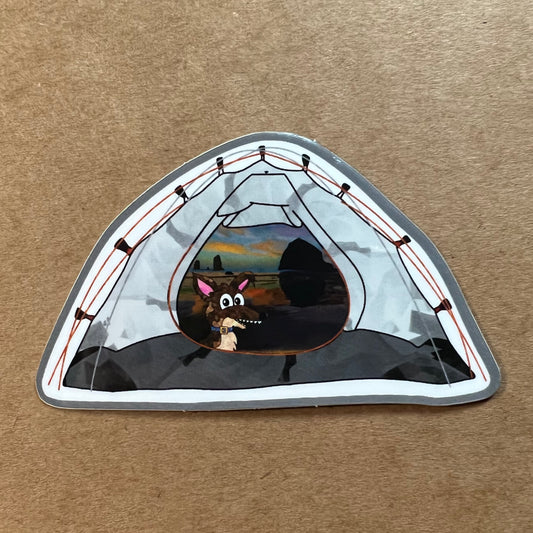 June Patreon | Tent Sticker | Harrison's Autism Art