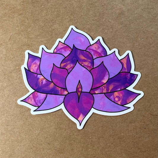 Lotus Flower 3" Matte Sticker