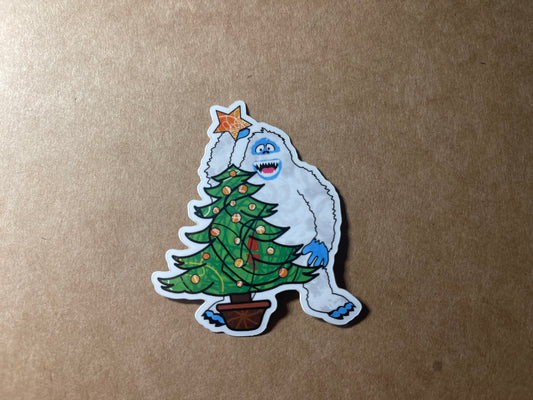 Angry Snowman Sticker