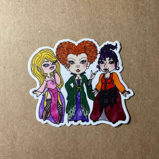 Witch Sisters Matte Sticker | Harrison's Autism Art