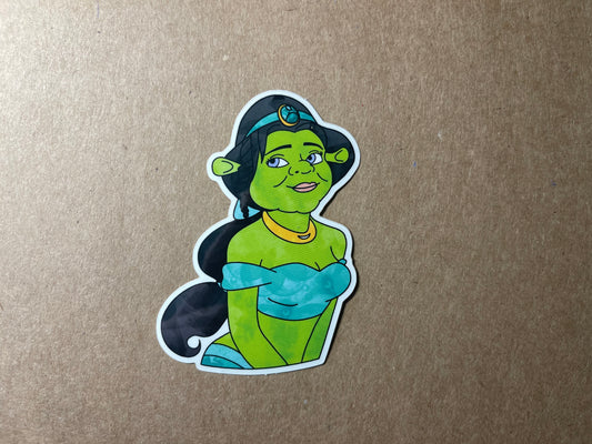 Ogre Princess Fasmine Mashup Sticker