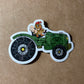 Chicken Riding a Tractor Sticker | Harrison's Autism Art