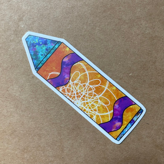 Crayon Sticker 3" (Matte)